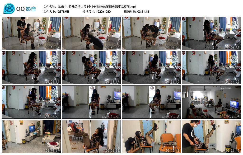 【欢乐谷】特殊的情人节4个小时监控放置调教深度完整版-绳艺套路资源网